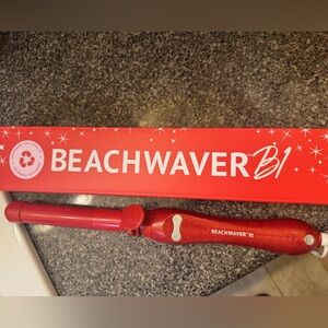NEW 1 Inch Red Glitter Beachwaver~$50